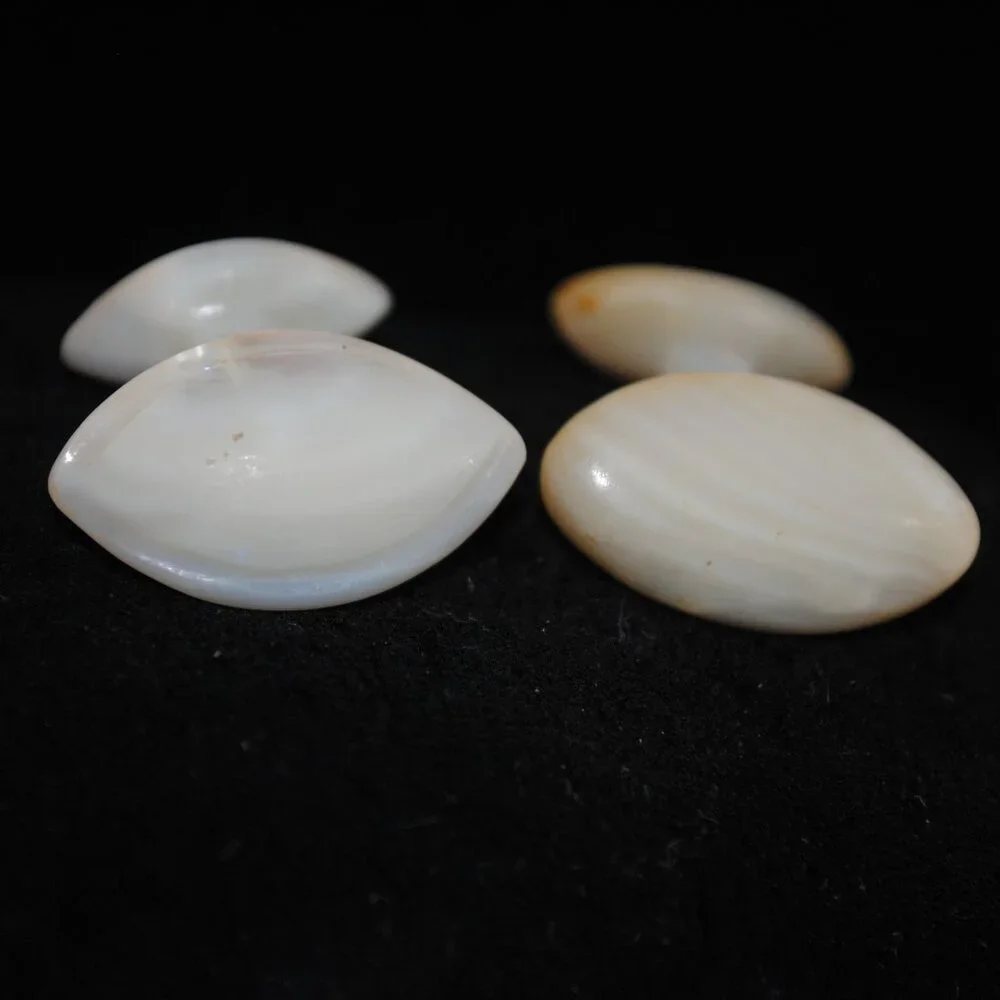 Antique Carved Mother of Pearl Shell Cufflinks